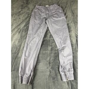 Pact Mens Organic Cotton Utility Jogger Pants Slate gray XS Zipper Cuffs